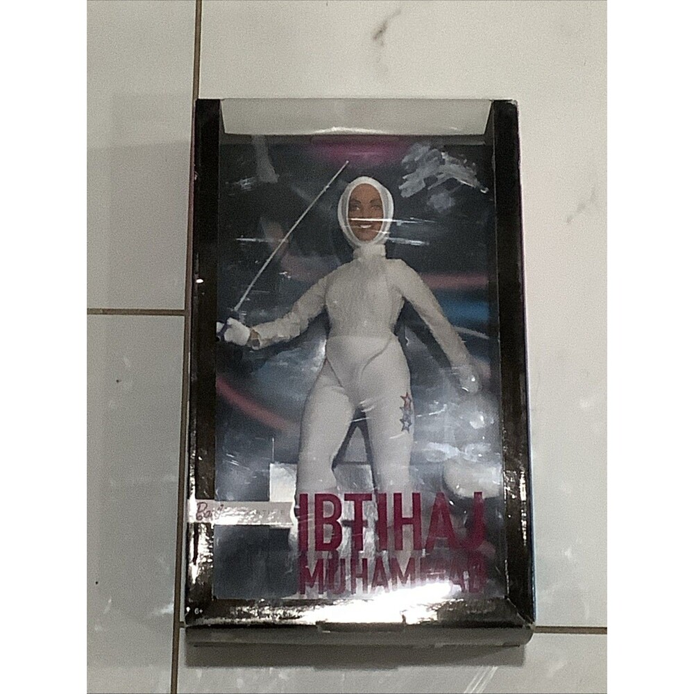 Ibtihaj Muhammad Fencing Barbie Signature Doll NEW
